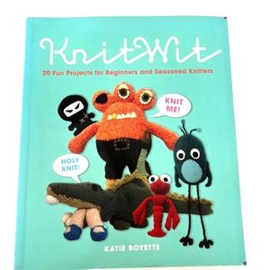 KnitWit Soft Cover Book 20 Projects to Knit Fun Creatures 3 Eyed Monsters